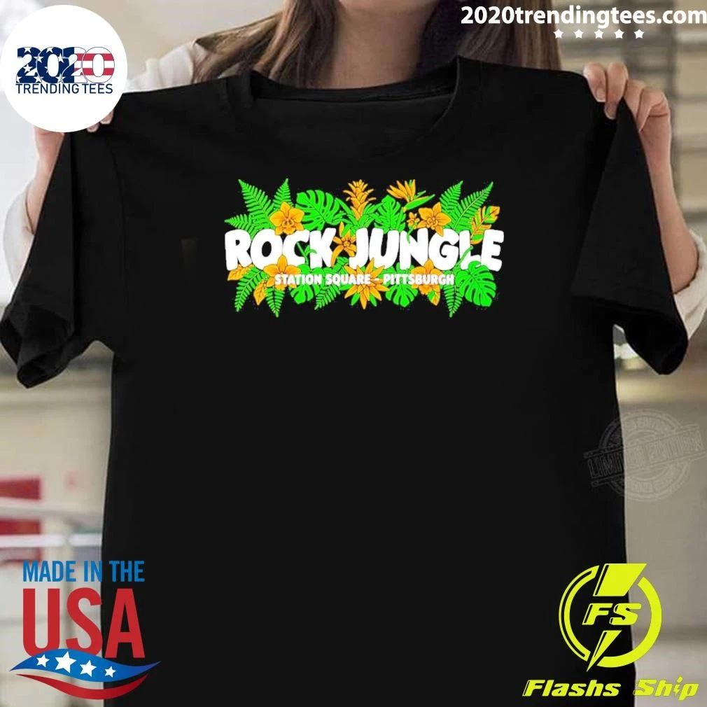 Rock Jungle Station Square Pittsburgh Tropical Shirt
