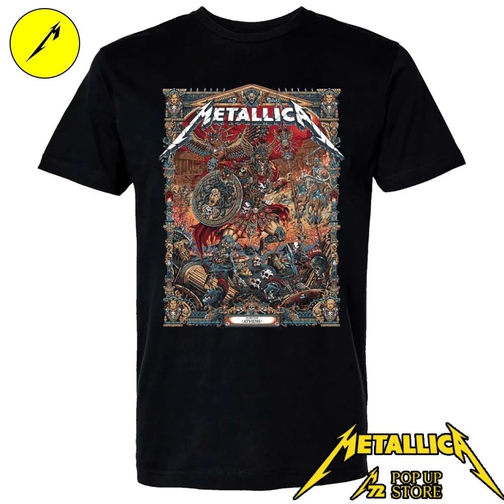 Metallica Limited edition poster at Athens pop-up shop Shirt