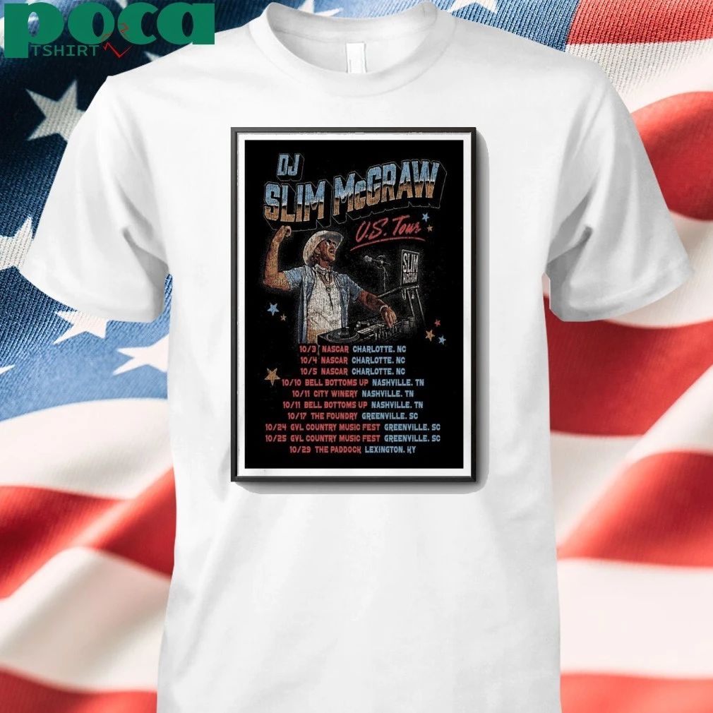 Tour DJ Slim McGraw 2025 Poster shirt