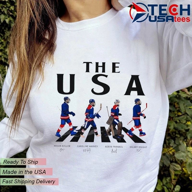 The USA Team Women’s Ice Hockey Abbey Road signatures shirt