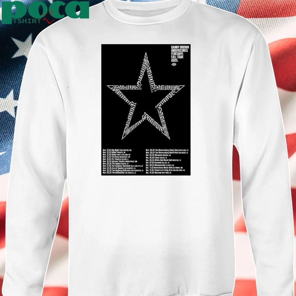 Danny Brown Underscores Femtanyl Tour 2025 Concert Poster shirt