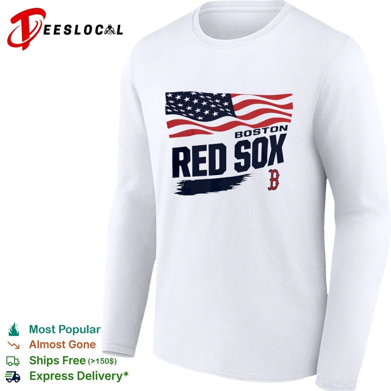 Boston Red Sox Starter Waving Flag MLB T-shirt