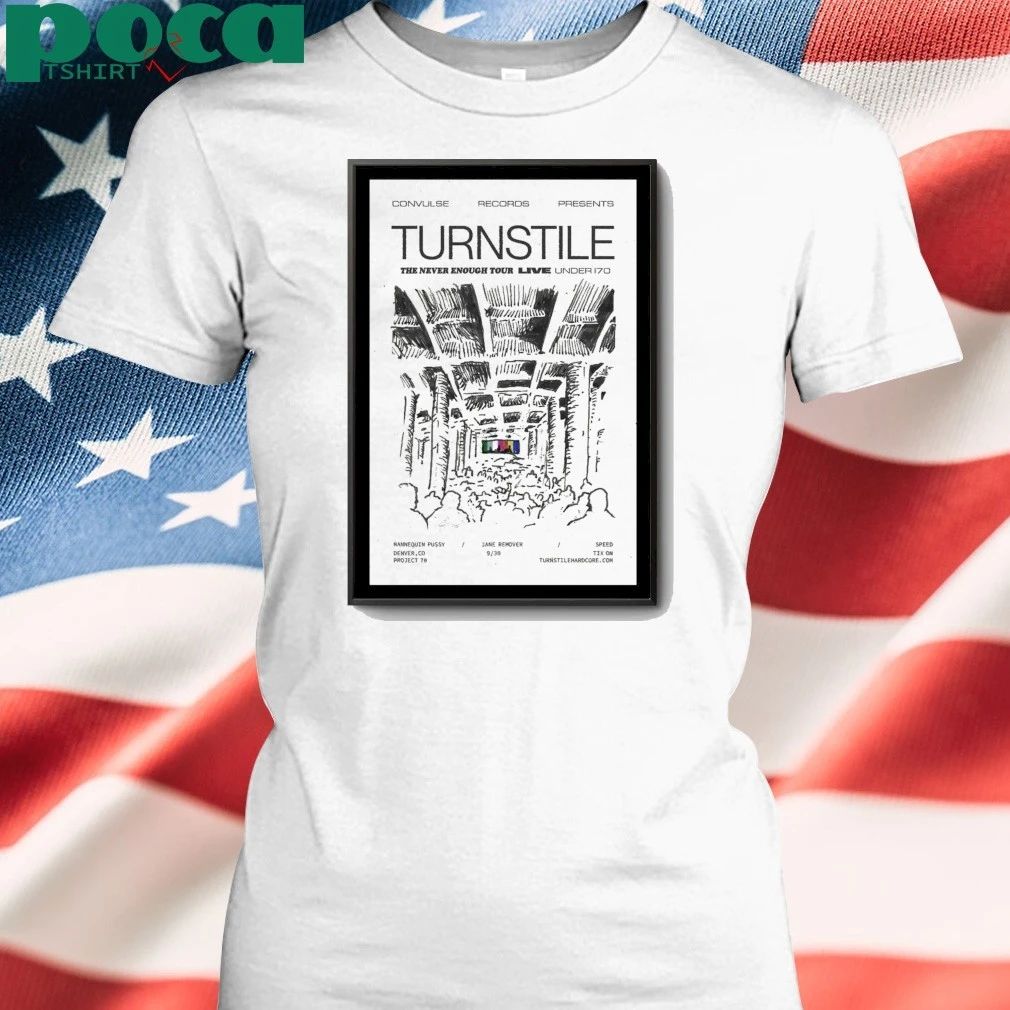 Turnstile Tour Denver, CO 2025 Poster shirt
