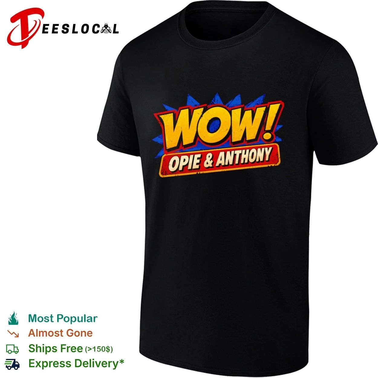 Wow! Opie & Anthony Retro Comic Pop Art T-shirt