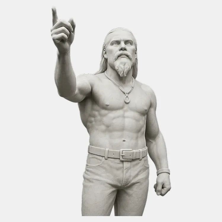 Techno Viking Statue