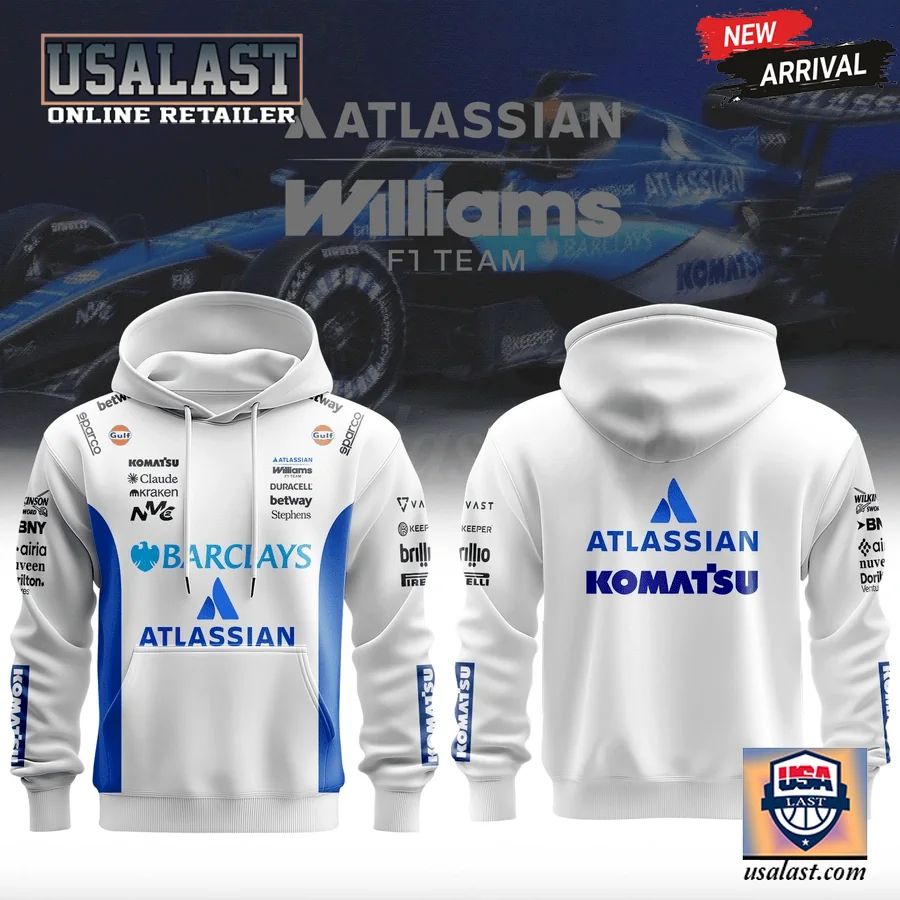 Atlassian Williams F1 Racing Team 2026 Hoodie Jersey