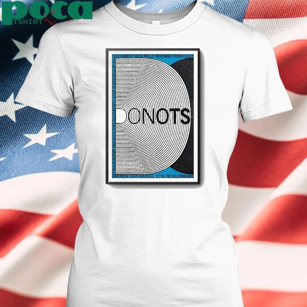 Donots Schwert Aus Holz Release Tour 2025 Poster shirt