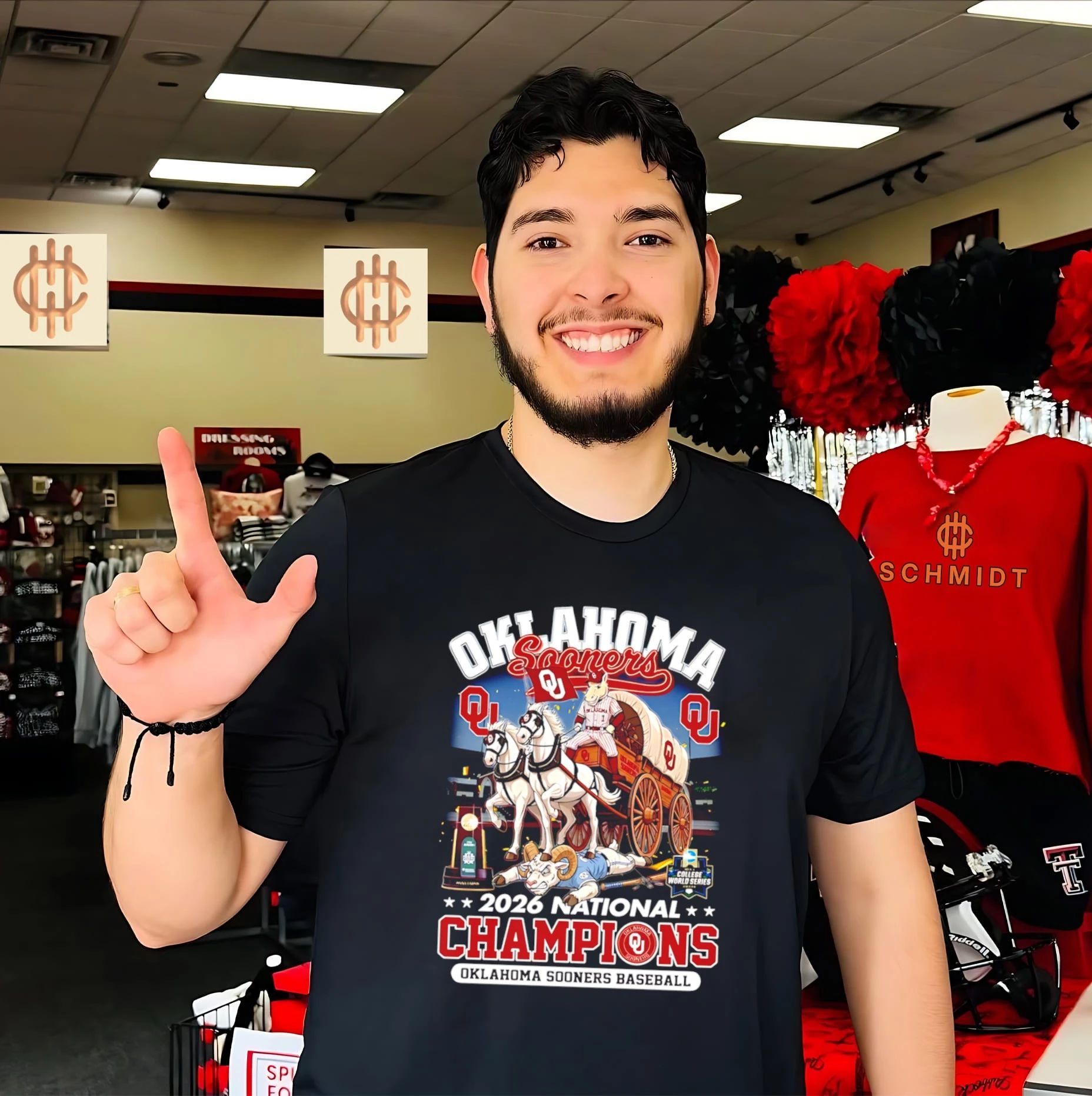 Oklahoma Sooners 2026 National Champions Baseball shirt