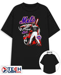 Mike Piazza New York Mets chalked up player shirt