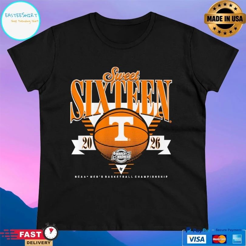 Tennessee Volunteers Mbb 2026 Sweet Sixteen March Madness Ncaa Men’s Basketball Championship T-shirt