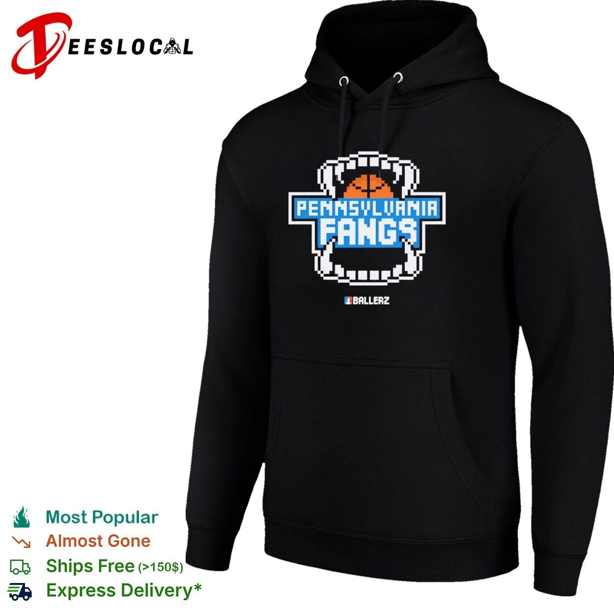 Pennsylvania Fangs Ballerz basketball T-shirt