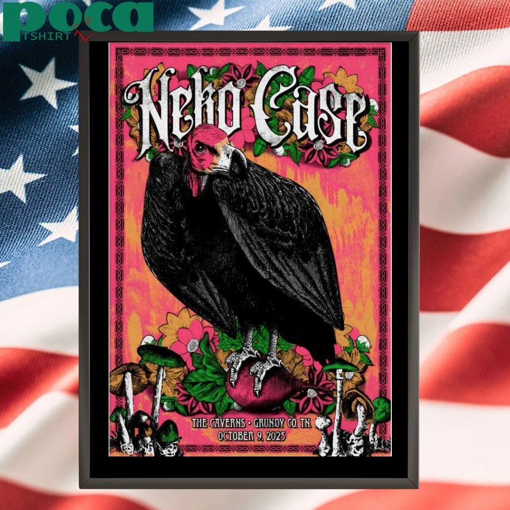 Neko Case Oct 9 2025 The Caverns in Pelham TN Poster T-shirt