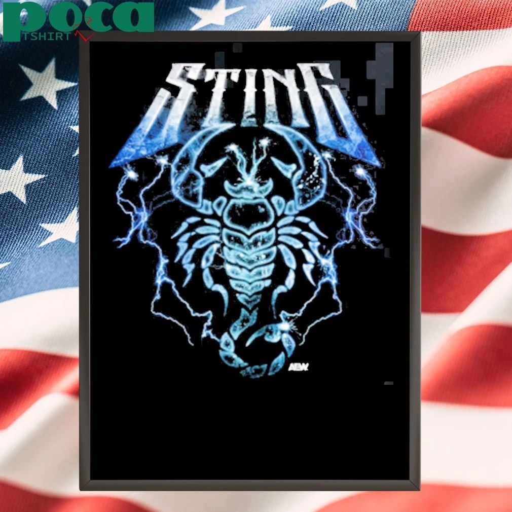 Sting AEW The Icon Lightning Scorpion T-Shirt
