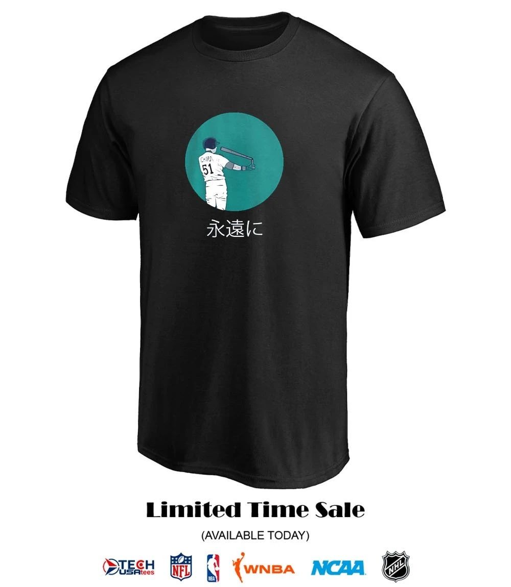 Seattle Mariners Baseball Ichiro Suzuki Japanese shirt