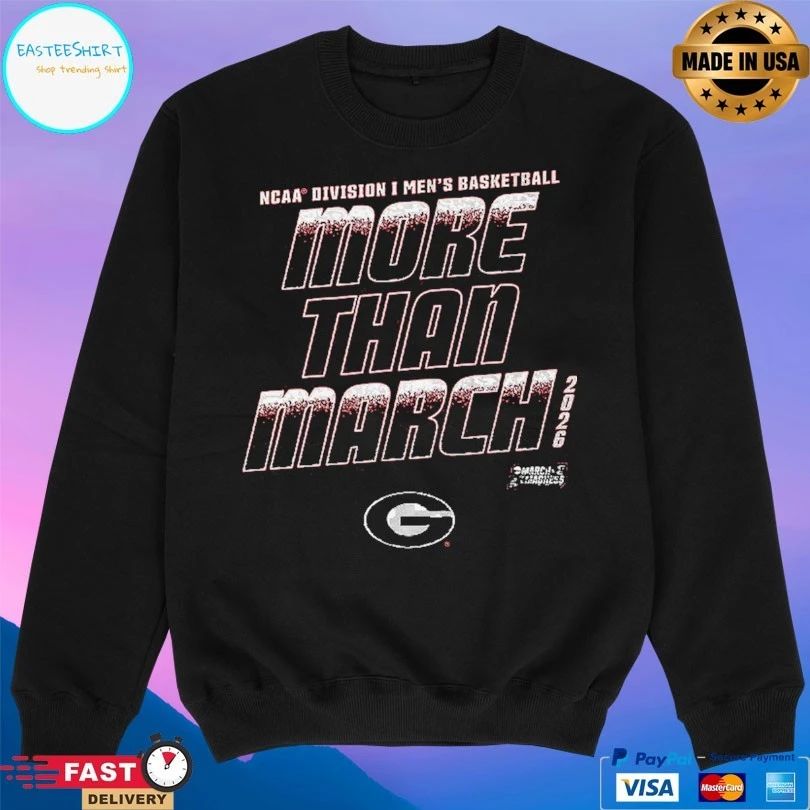 Georgia Bulldogs 2026 NCAA Division I Men’s Basketball More Than March T-shirts