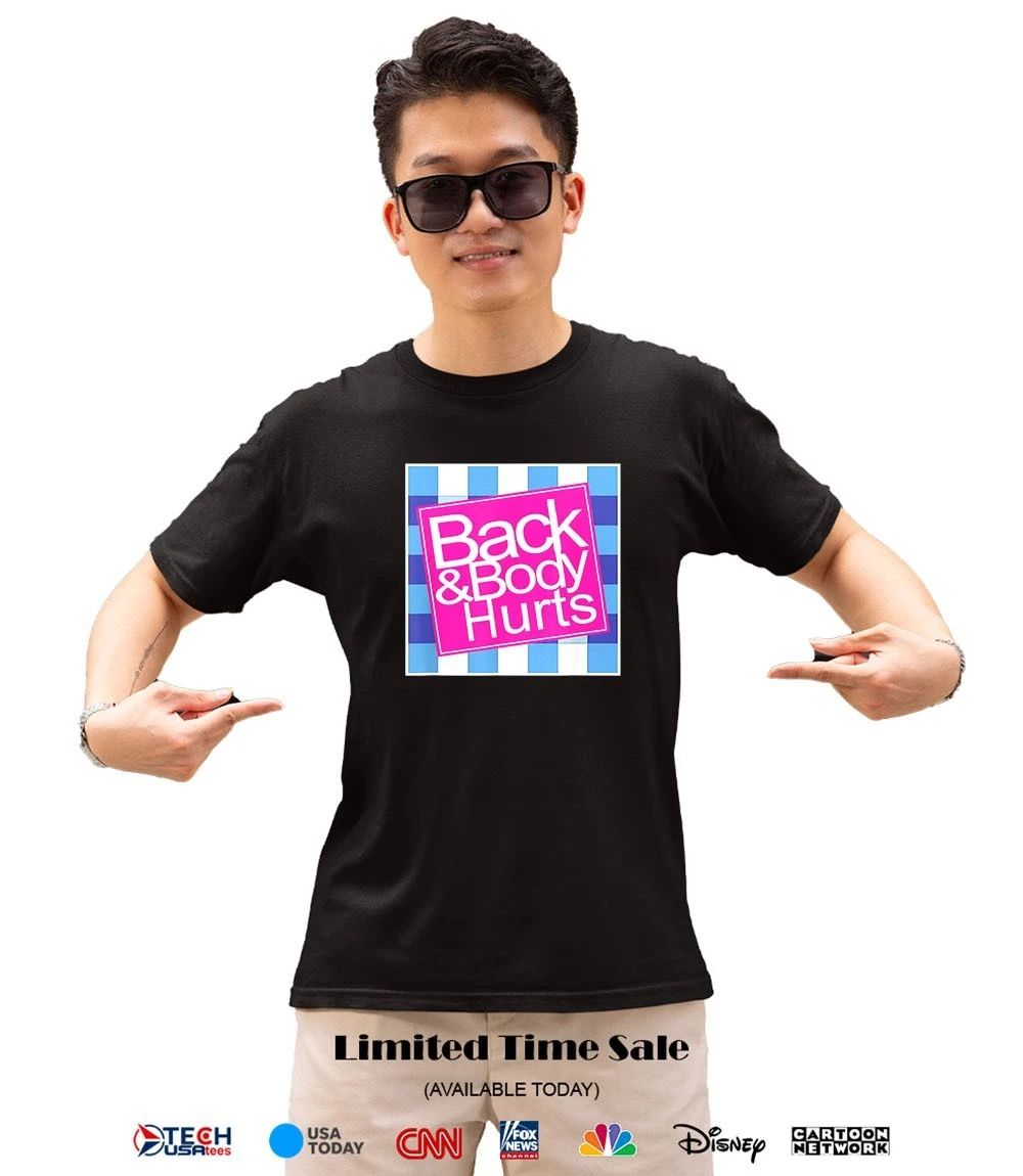 Back and body hurts checkered shirt