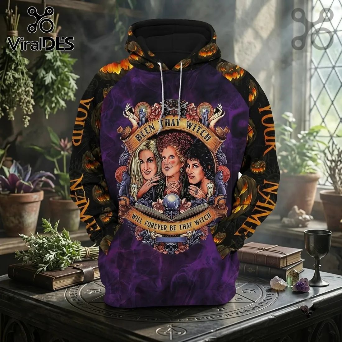 Hocus Pocus Sanderson Sisters Purple Halloween Hoodie