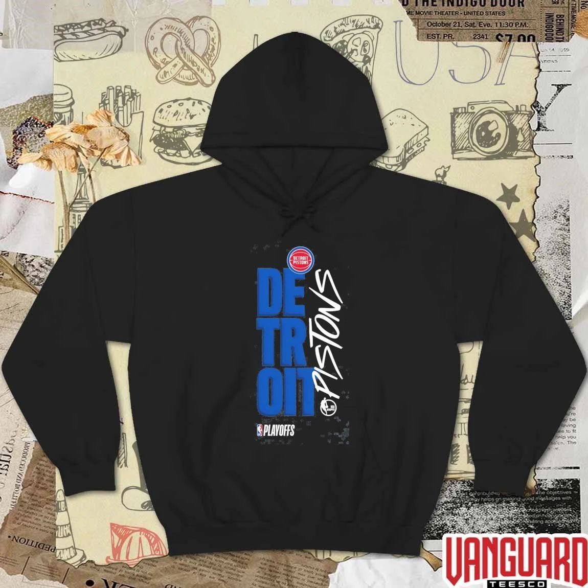 Detroit Pistons Playoffs 2026 ESPN NBA Basketball Coverage t-shirt