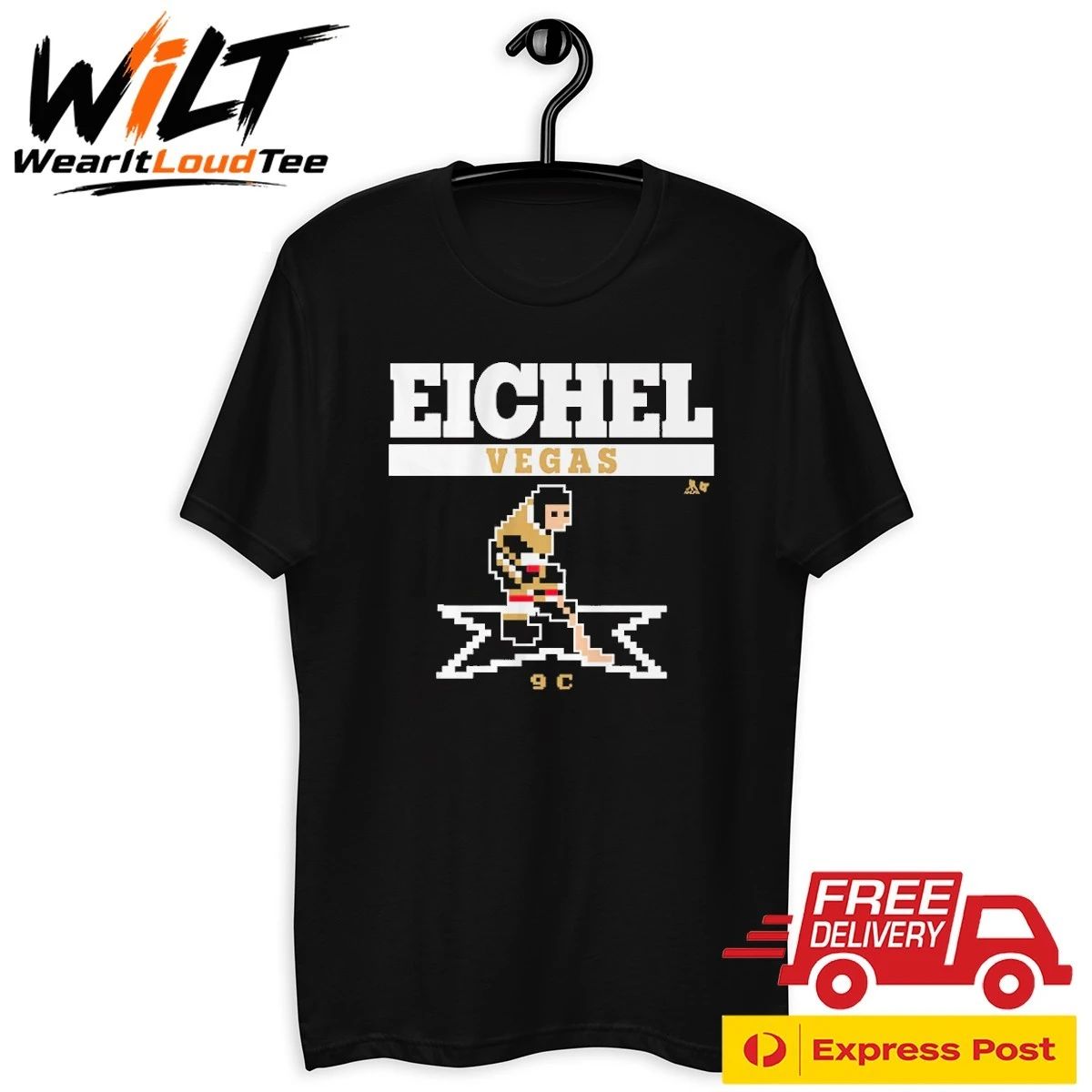Jack Eichel Vegas Golden Knights Retro Hockey Shirt