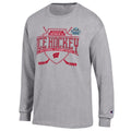 Unisex Champion Gray Wisconsin Badgers 2026 NCAA Frozen Four Women’s Ice Hockey National Champions Long Sleeve T-Shirt