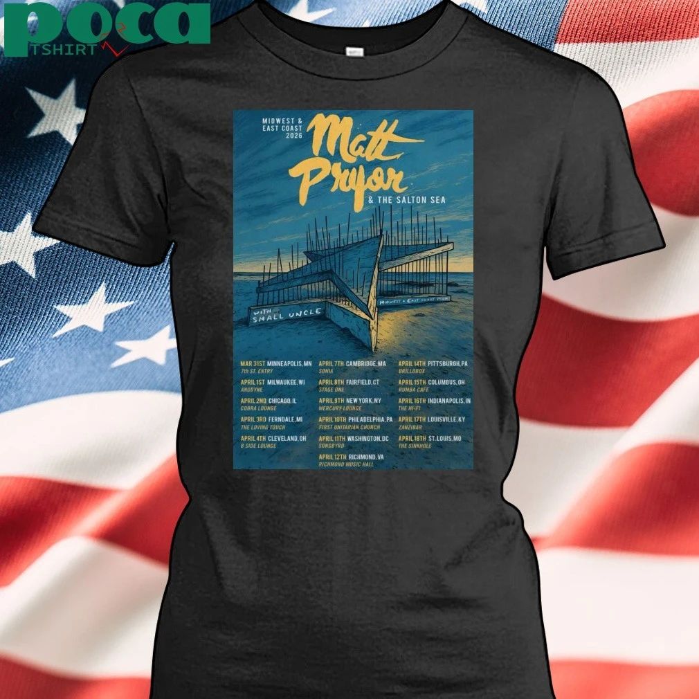 Matt Pryor Midwest And East Coast 2026 Tour Poster T-shirt