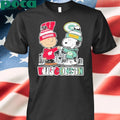 Wisconsin Badgers And Green Bay Packers Peanuts Fist Bump shirt