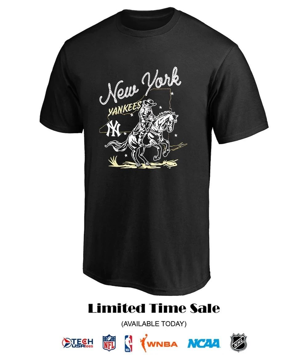New York Yankees Hometown Cowboy riding horse shirt