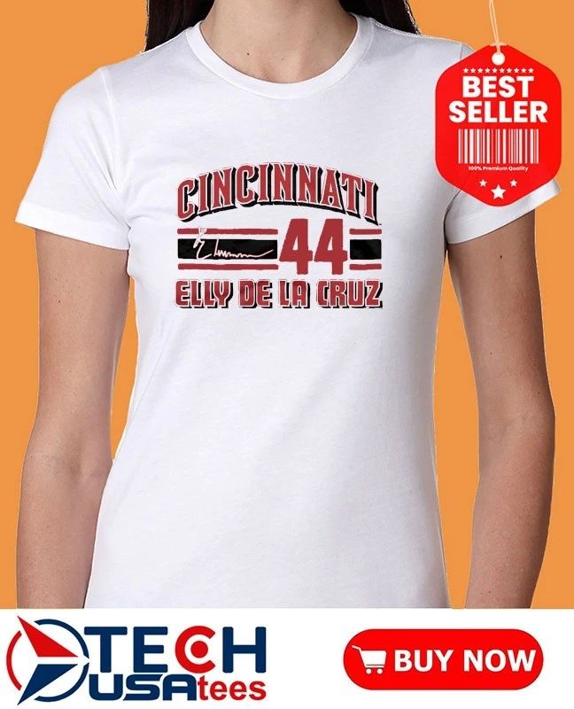 Cincinnati Reds Elly De La Cruz No. 44 signature shirt