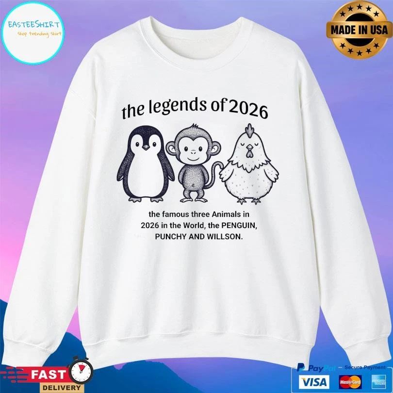 The Legends Of 2026 The Famous Three Animals In 2026 In The World The Penguin Punchy And Willson T-shirts