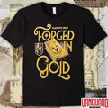 Vegas Golden Knights 2026 Playoffs Forged In Gold Slogan NHL Hockey t-shirt