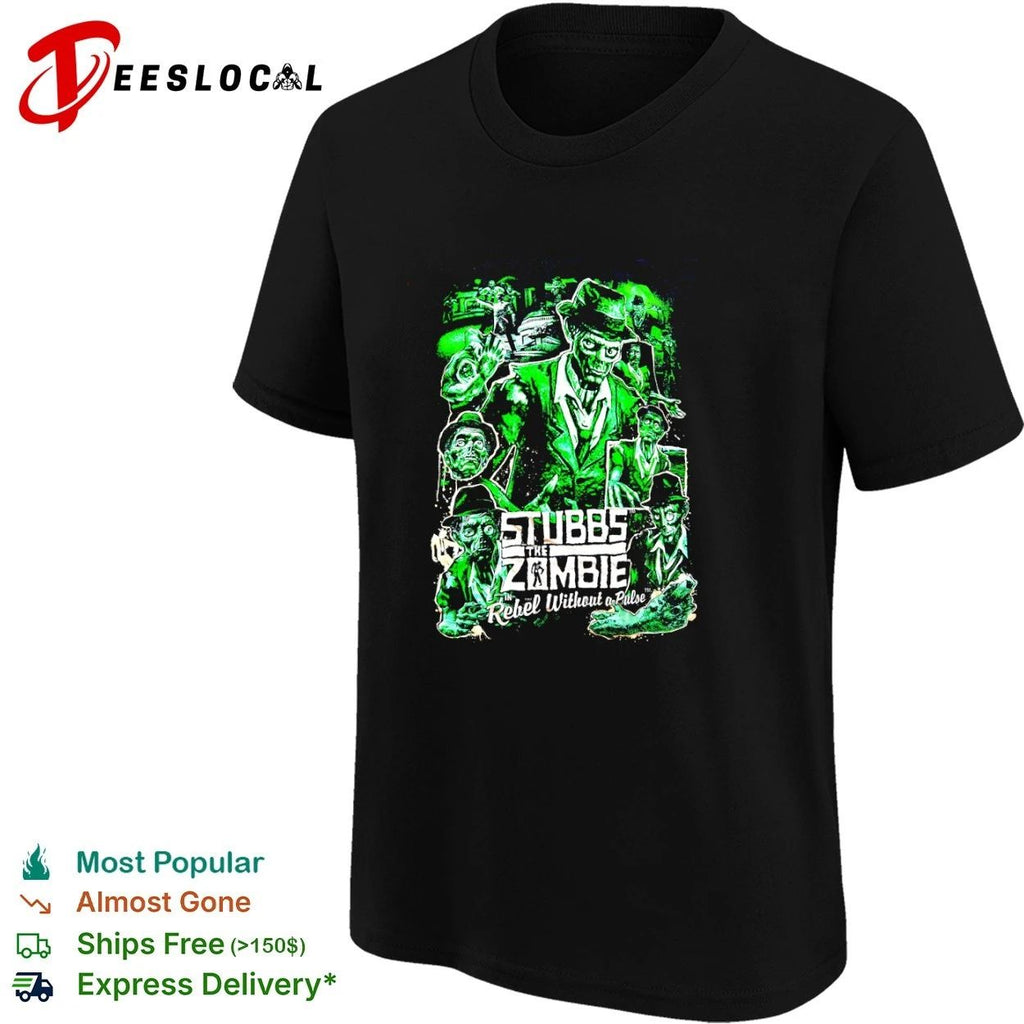 Stubbs the Zombie in Rebel Without a Pulse T-shirt
