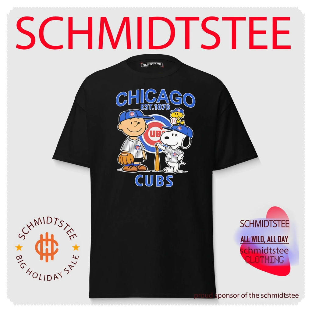 Peanuts x Chicago Cubs Baseball est 1870 shirt