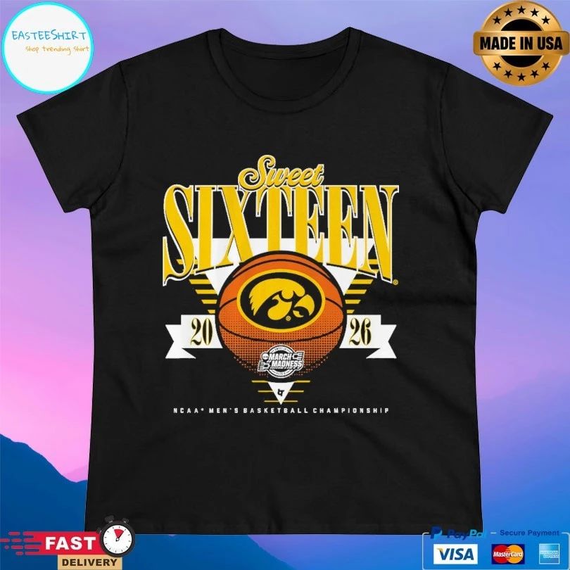 Iowa Hawkeyes Mbb 2026 Sweet Sixteen March Madness Ncaa Men’s Basketball Championship T-shirt