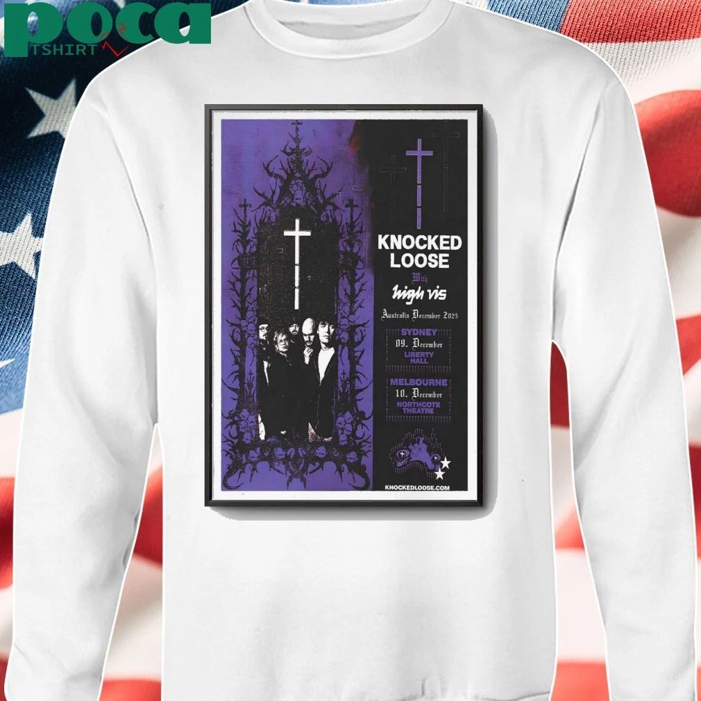 Knocked Loose & High Liberty Hall Moore Park Tour 2025 Poster shirt