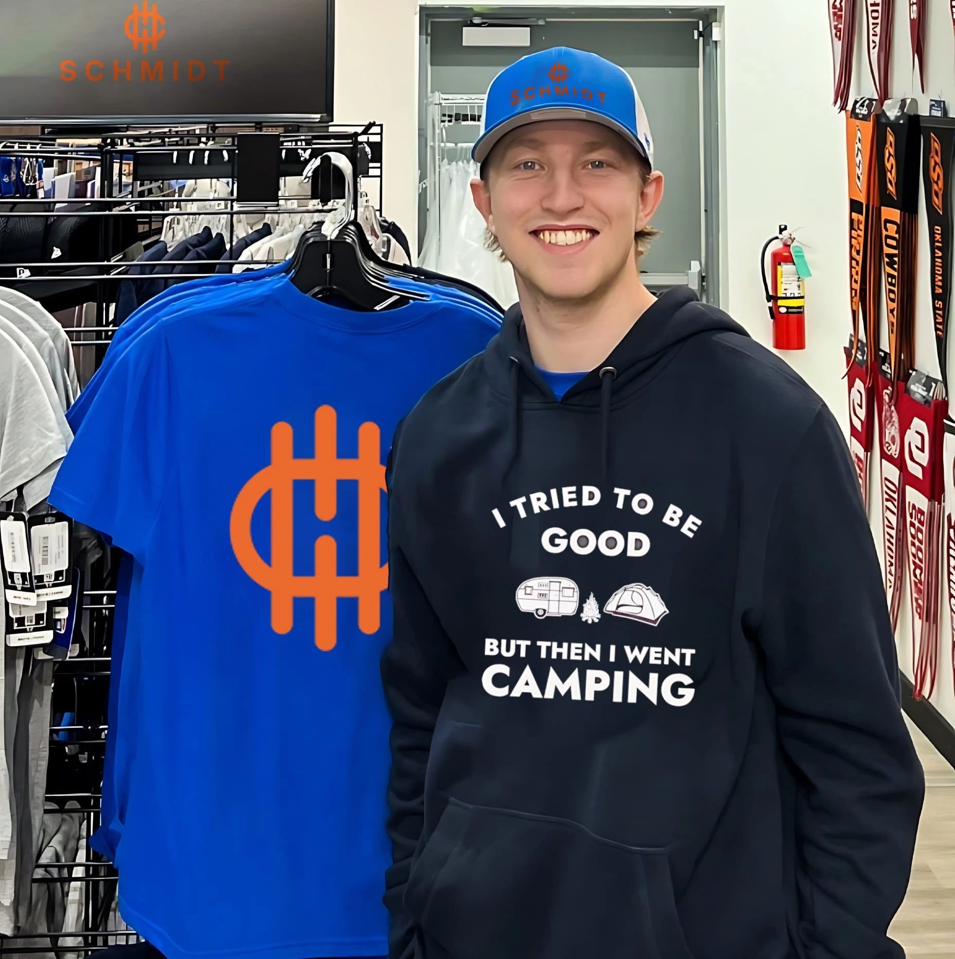 I tried to be good but then I went camping shirt