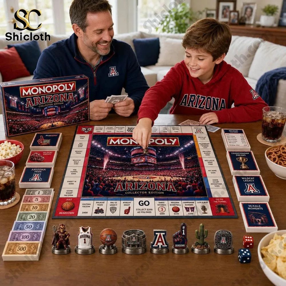 Arizona Wildcats Collector Edition Monopoly Board Game