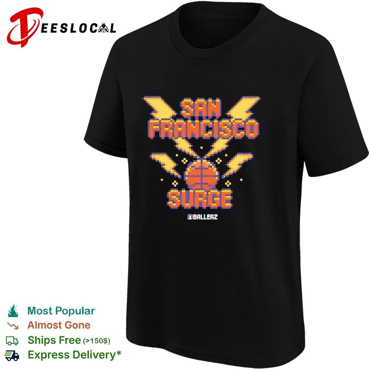 San Francisco Surge Ballerz basketball T-shirt