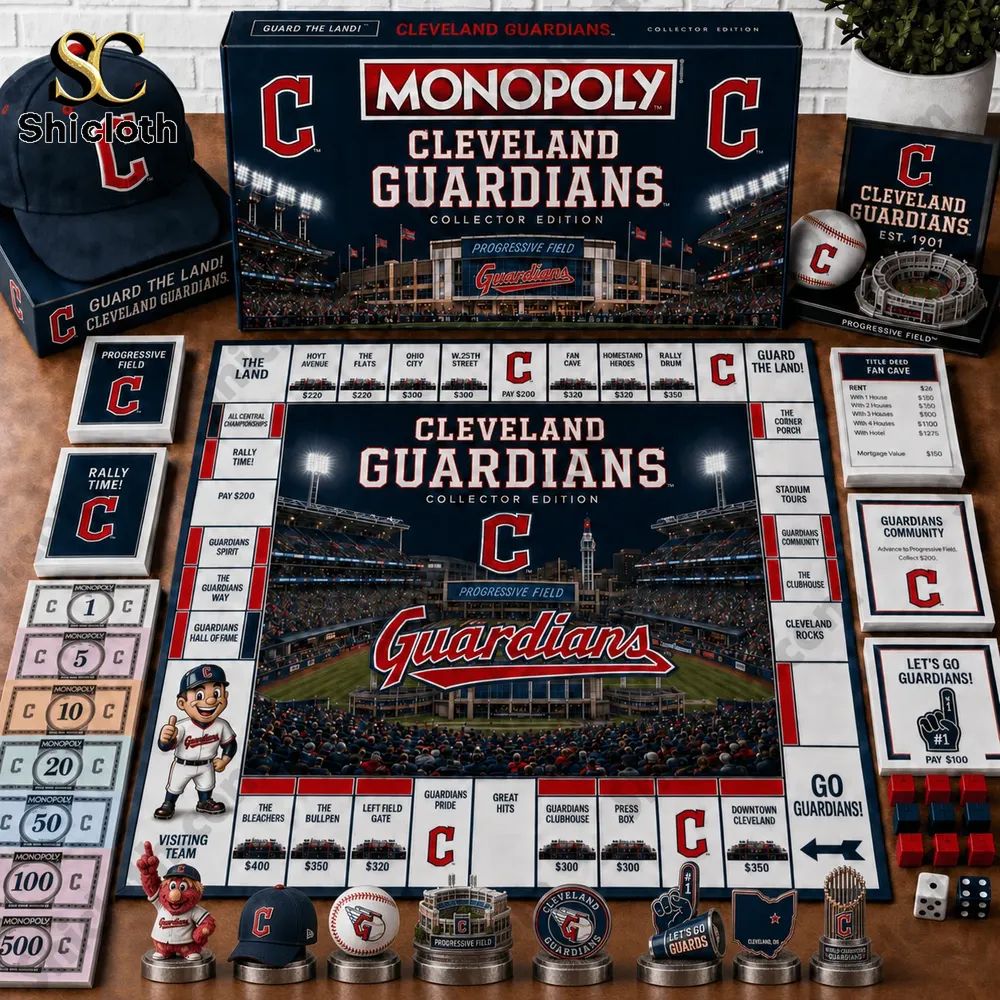 Cleveland Guardians Collector’s Edition Monopoly Board Game