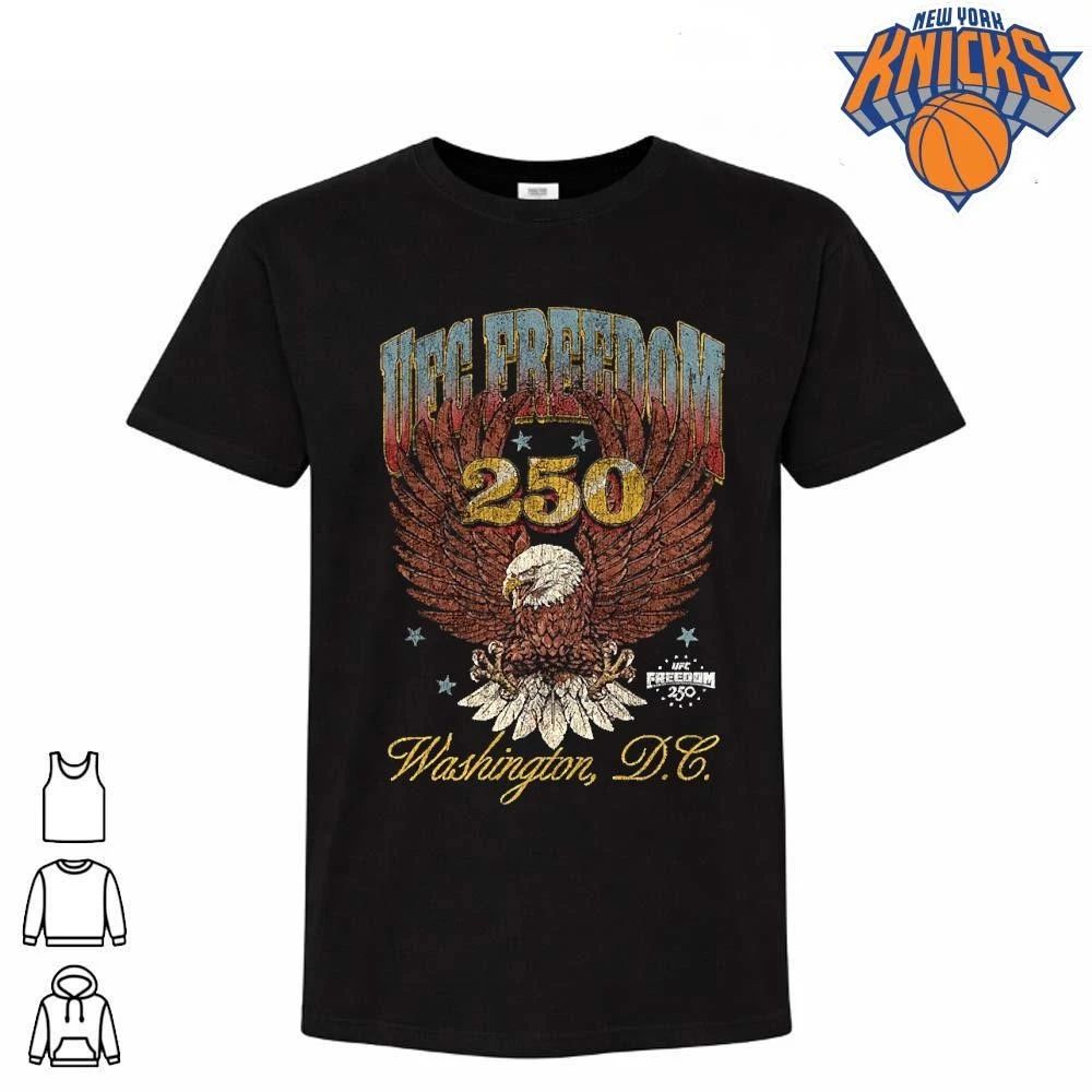 UFC Freedom 250 Washington DC Distressed Eagle Patriotic Shirt