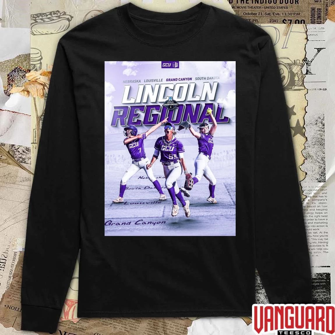 Grand Canyon University 2026 NCAA Softball Tournament Lincoln Regional Lincoln, Nebraska Poster t-shirt