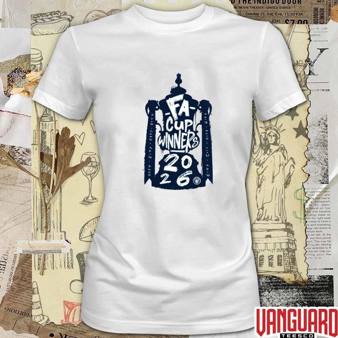 Manchester City Fa Cup Pop Up Tee 2026 Winners t-shirt