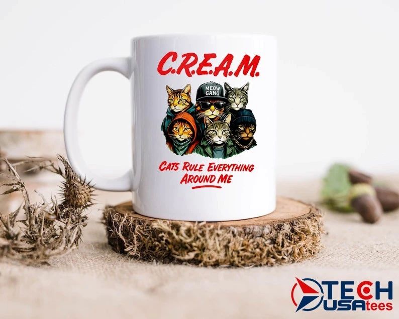 Meow Gang C.R.E.A.M. cats rule everything around me shirt