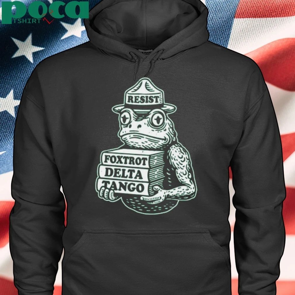 Portland-Frog-Protest Resist Foxtrot Delta Tango T-shirt