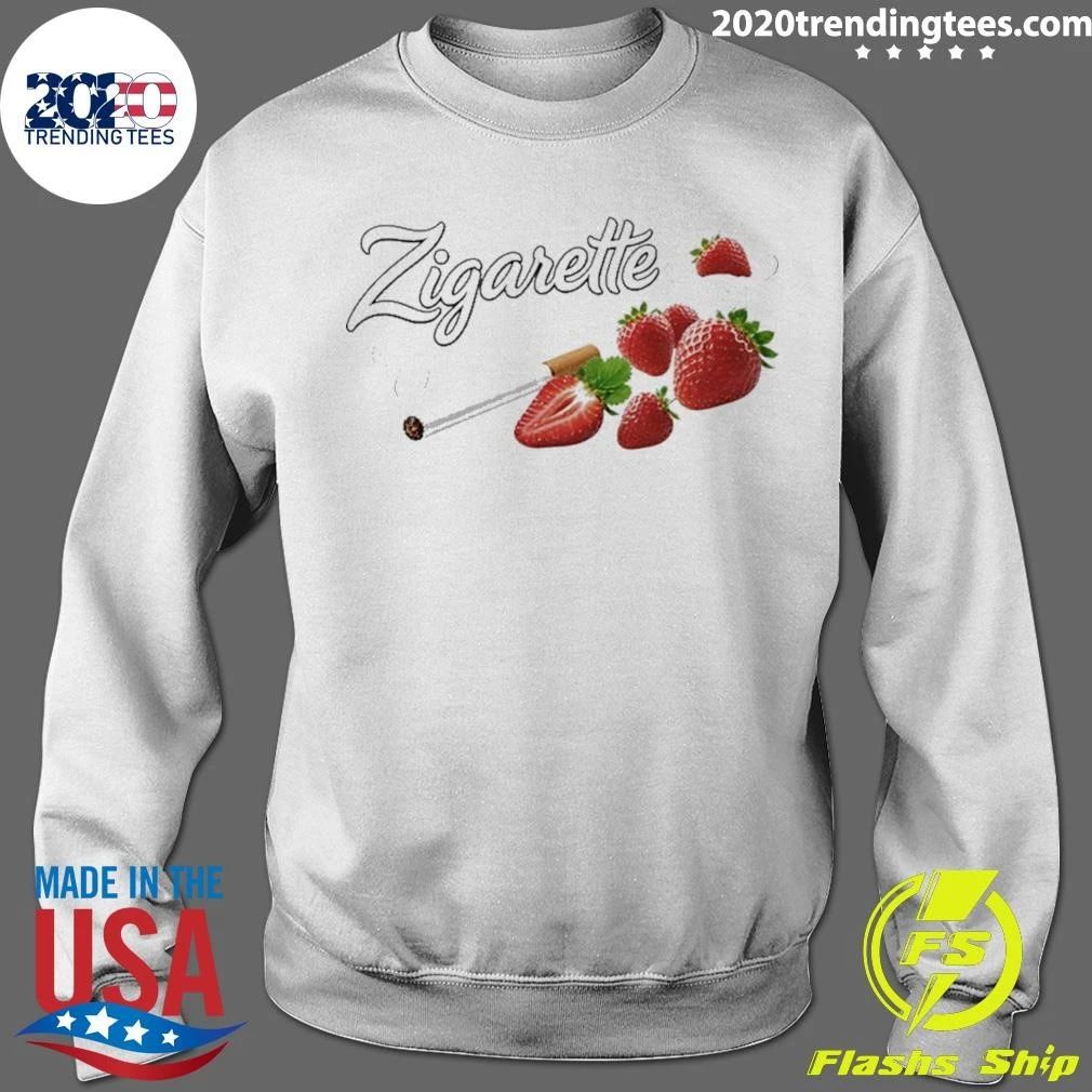 Zigarette Strawberry Cigarette Fruit Funny Shirt