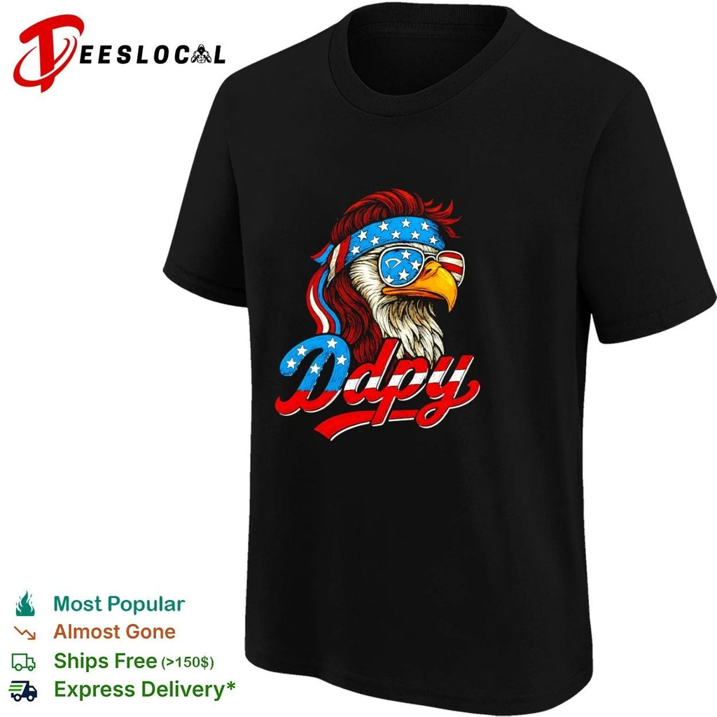America Ddpy Eagle Mullet Sunglasses patriotic T-shirt