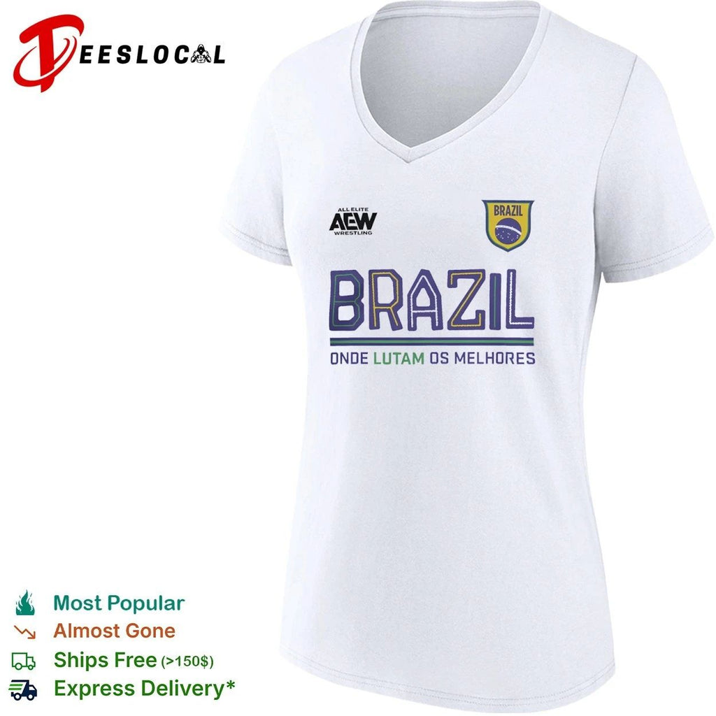 AEW Wrestling Brazil Onde Lutam Os Melhores T-shirt