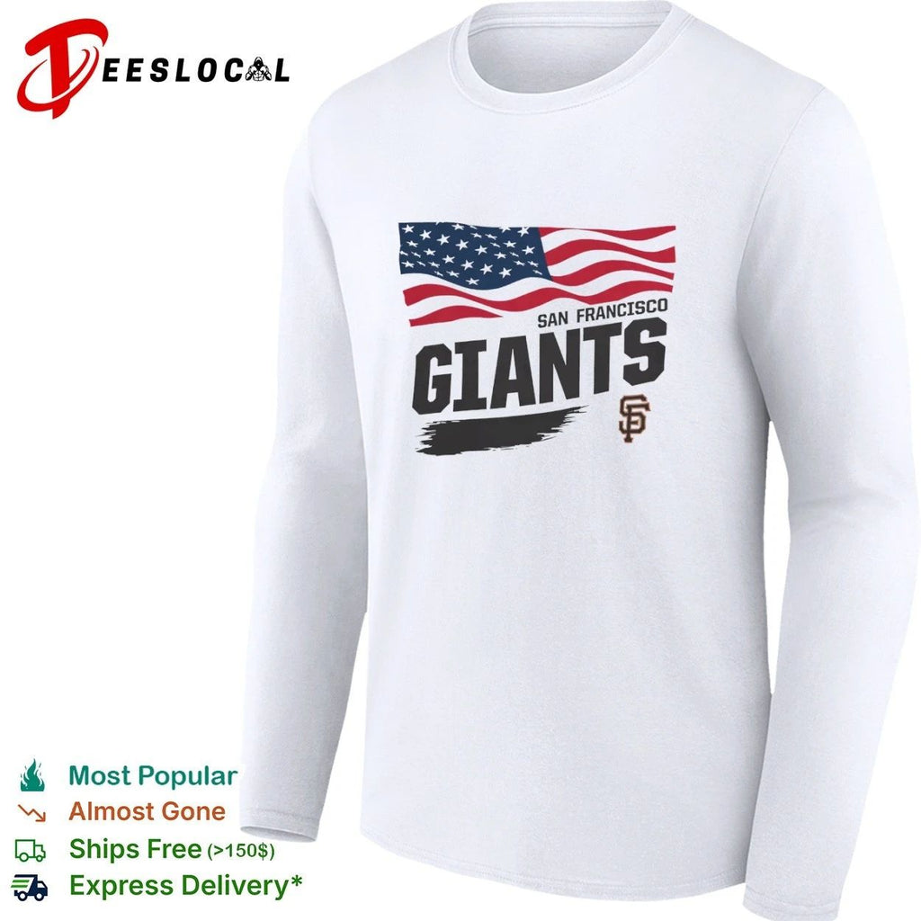San Francisco Giants Waving Flag Starter T-shirt