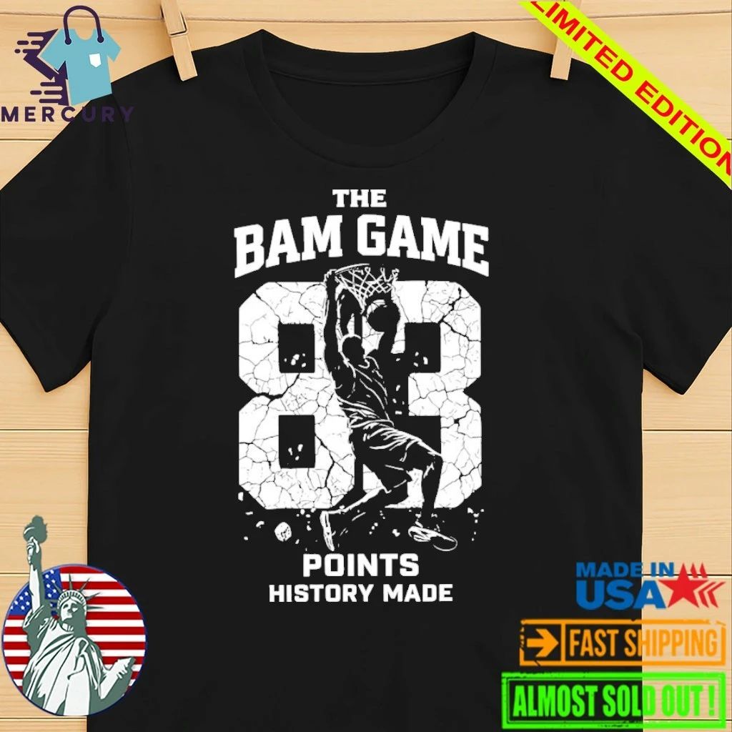 Bam Adebayo Miami Heat The Bam Game 83 Point History Made Shirt