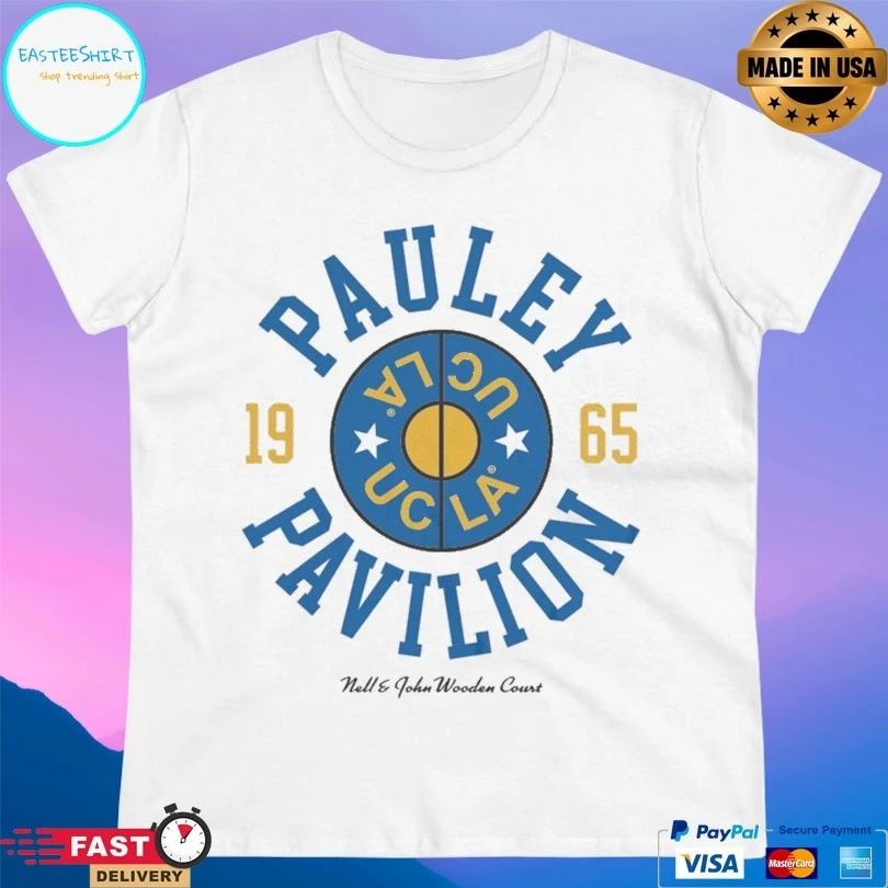 UCLA Nell And John Wooden Court Pauley Pavilion 1965 T-shirts