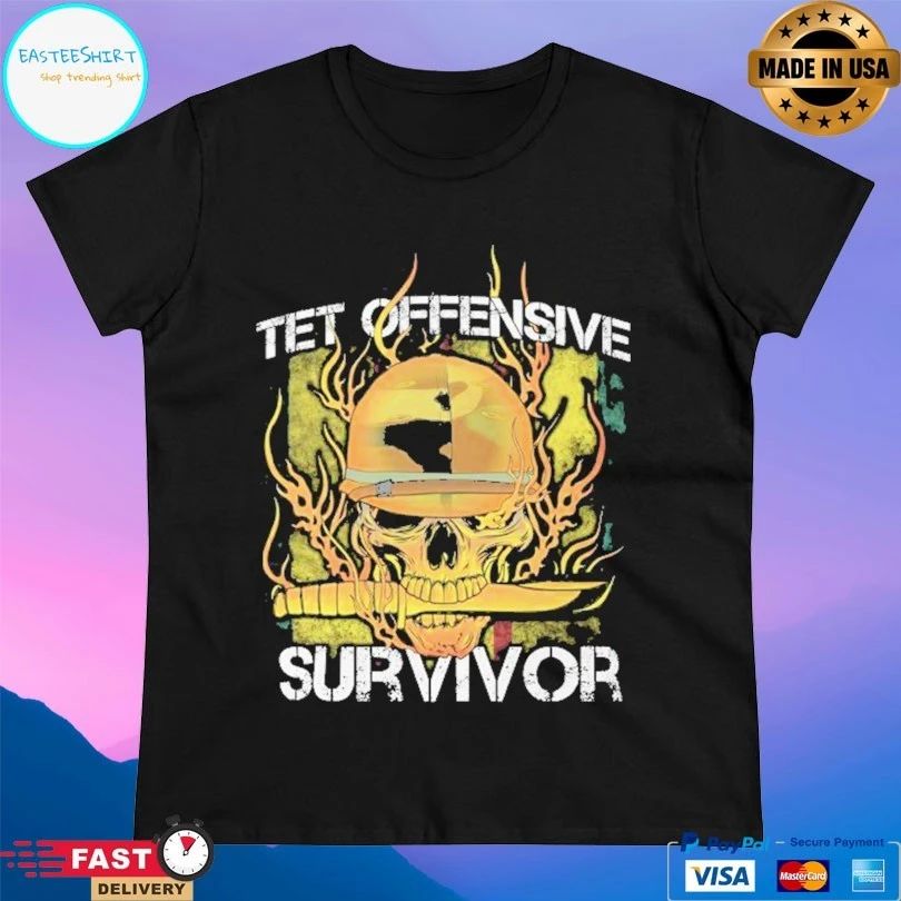 Tet Offensive Survivor Skull Veteran T-shirt